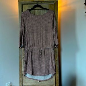 Soft Brand size large mini dress w drawstring waist